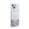 DKNY Liquid Glitter Big Logo - Etui iPhone 15 / 14 / 13 (biały) (DKHCP15SLBNAET)