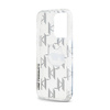 Karl Lagerfeld IML Choupette Head & Monogram - Etui iPhone 15 Pro (przezroczysty) (KLHCP15LHKLPCHT)