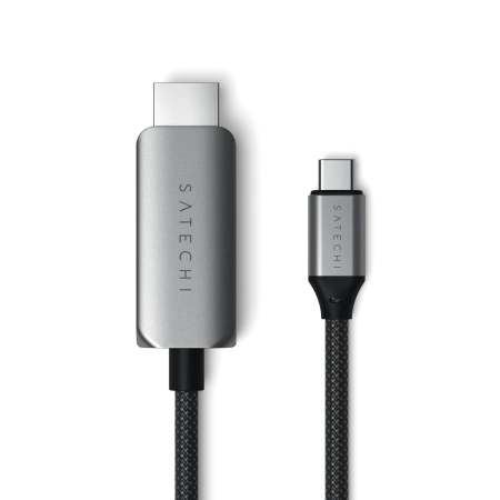 Satechi - kabel USB-C - HDMI 2.1 8K 2m - gwiezdna szarość (ST-YH8KCM)
