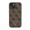 Guess Crossbody 4G Metal Logo - Etui iPhone 15 (brązowy) (GUHCP15SP4TDSCPW)