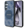 Guess 4G Round Patch Classic Logo MagSafe - Etui do Samsung Galaxy S25 (niebieski) (GUHMS25SP4PGRSGB)
