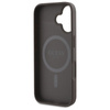 Guess Peony On 4G Background MagSafe - Etui iPhone 16 (brązowy) (GUHMP16SP4PWPW)