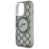 Karl Lagerfeld IML Monogram Karl & Choupette Head MagSafe - Etui iPhone 16 Pro (czarny) (KLHMP16LHMCKMHK)