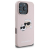 Karl Lagerfeld Silicone Double Heads Print MagSafe - Etui iPhone 16 Pro (różowy) (KLHMP16LSKCHPPLP)
