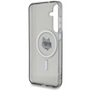 Karl Lagerfeld Button Choupette Head Printed Logo MagSafe - Etui Samsung Galaxy S25 (czarny) (KLHMS25SHLSCHK)
