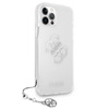 Guess 4G Big Logo Charm - Etui iPhone 12 Pro Max (srebrny charms) (GUHCP12LKS4GSI)