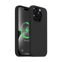 Crong Color Cover Magnetic - Etui iPhone 16 Pro MagSafe (czarny) (CRGCOLRMIP1663PBLK)