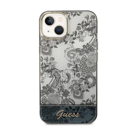Guess Porcelain Collection - Etui iPhone 14 Plus (szary) (GUHCP14MHGPLHG)