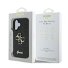 Guess Fixed Glitter Big 4G - Etui iPhone 16 Plus (czarny) (GUHCP16MHG4SGK)