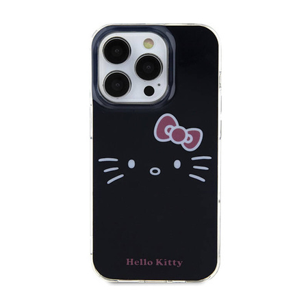 Hello Kitty IML Kitty Face - Etui iPhone 13 Pro (czarny) (HKHCP13LHKHLK)