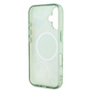 Guess IML Flower & Tonal Circle MagSafe - Etui iPhone 16 (zielony) (GUHMP16SHFWBDCEN)