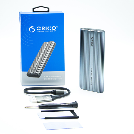 Orico Obudowa SSD M.2 NVMe, USB-C 40 Gbps, z wentylatorem, metalowa (ACOM2-U4-GY-BP)
