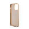 DKNY Leather Mono Stripe & Metal Logo - Etui iPhone 14 Pro (różowy) (DKHCP14LPRTHSLP)