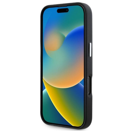 Karl Lagerfeld FW Metal Plate MagSafe - Etui iPhone 16 Pro Max (czarny) (KLHMP16XPGMSRPK)