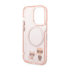Karl Lagerfeld Karl & Choupette Aluminium MagSafe - Etui iPhone 14 Pro (różowy) (KLHMP14LHKCP)