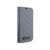 Karl Lagerfeld Booktype Saffiano Monogram - Etui iPhone 14 (Srebrny) (KLBKP14SSAKLHPG)