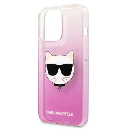 Karl Lagerfeld Choupette Head - Etui iPhone 13 Pro Max (różowy) (KLHCP13XCTRP)