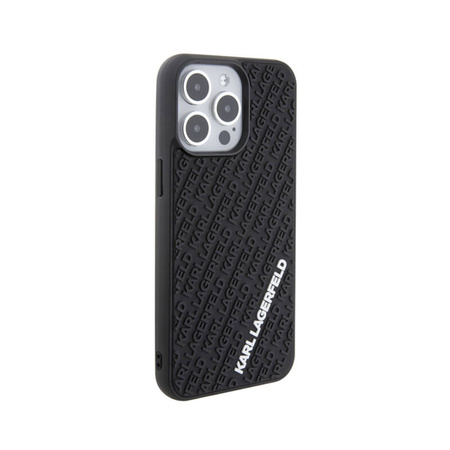 Karl Lagerfeld 3D Rubber Multi Logo - Etui iPhone 15 Pro Max (czarny) (KLHCP15X3DMKRLK)