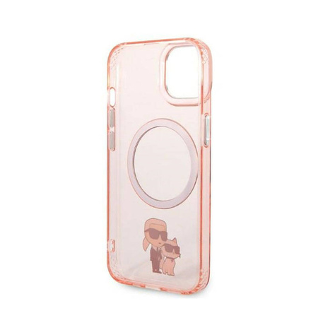 Karl Lagerfeld IML NFT Karl & Choupette MagSafe - Etui iPhone 14 Plus (różowy) (KLHMP14MHNKCIP)