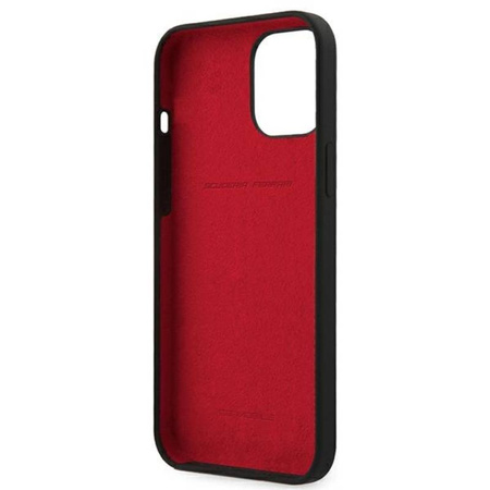 Ferrari On Track Silicone – Etui iPhone 12 Pro Max (czarny) (FESSIHCP12LBK)