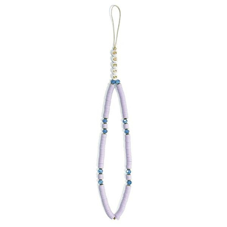 Guess Phone Strap Beads Heishi - Zawieszka do telefonu 25 cm (Lilac) (GUSTPEARU)