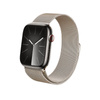 Crong Milano Steel – Pasek ze stali nierdzewnej do Apple Watch 44/45/46/49 mm (szampański) (CRG-44MST-CHP)