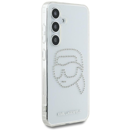Karl Lagerfeld Rhinestones Karl Head Logo - Etui Samsung Galaxy S25 (przezroczysty) (KLHCS25SHKHDCELT)
