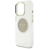 Guess IML Metal Colored Circle Classic Logo MagSafe - Etui do iPhone 16 Pro (szary) (GUHMP16LHTDRCEDG)
