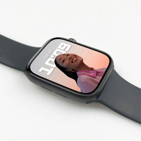 Mocolo 3D Glass Full Glue - Szkło ochronne na ekran Apple Watch 7/8 45 mm (PG6512)