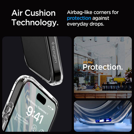 Spigen Ultra Hybrid - Etui do iPhone 15 Pro (Przezroczysty) (ACS06707)