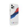 BMW Motorsport Tricolor - Etui iPhone 12 Pro Max (przezroczysty) (BMHCP12LSKTGT)