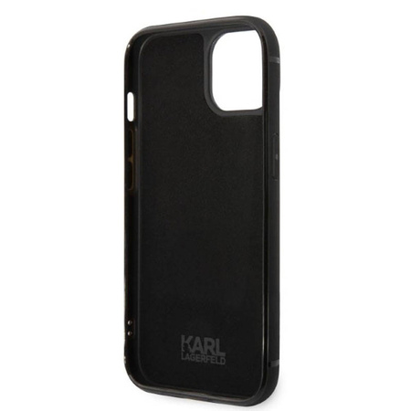 Karl Lagerfeld Signature Logo Cardslot - Etui iPhone 14 Plus (czarny) (KLHCP14MCSSK)
