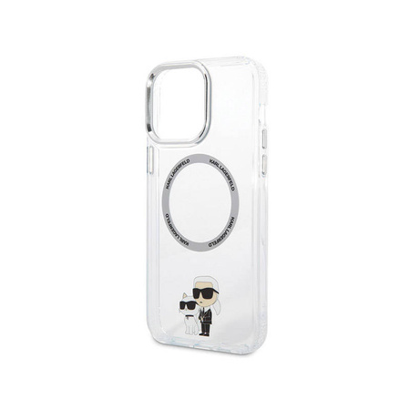 Karl Lagerfeld IML NFT Karl & Choupette MagSafe - Etui iPhone 13 Pro Max (przezroczysty) (KLHMP13XHNKCIT)