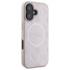 Guess Saffiano Peony Classic Logo MagSafe - Etui iPhone 16 (różowy) (GUHMP16SPSAPSMEP)