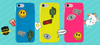 PURO Patch Mania - Etui Samsung Galaxy A3 (2017) w zestawie 5 naklejek (żółty) (SGGA317PM1GRN)