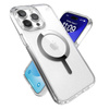 Speck Presidio Perfect-Clear MagSafe - Etui iPhone 15 Pro Max (Clear / Chrome Finish / Serene Silver) (150571-3240)