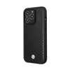 BMW Leather Diamond Pattern - Etui iPhone 14 Pro (Czarny) (BMHCP14L22RFGK)