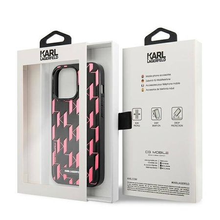 Karl Lagerfeld Monogram Plaque - Etui iPhone 13 Pro (KLHCP13LMNMP1P)