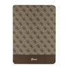 Guess 4G Stripe Allover - Etui iPad Pro 12.9" (2022-2020) (Brązowy) (GUFCP12PS4SGW)