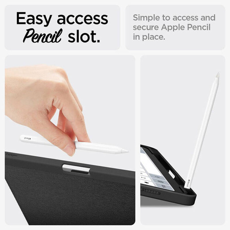 Spigen Urban Fit - Etui do iPad Air 11” M3 (2025) / M2 (2024) / iPad Air 10.9” (5-4 gen.) (2022-2020) (Black) (ACS07754)