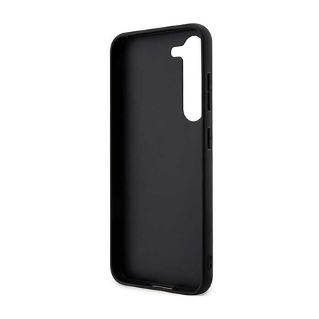 Karl Lagerfeld Saffiano Monogram Metal Logo - Etui Samsung Galaxy S24+ (czarny) (KLHCS24MSAKLHPK)