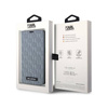 Karl Lagerfeld Booktype Saffiano Monogram - Etui iPhone 14 (Srebrny) (KLBKP14SSAKLHPG)