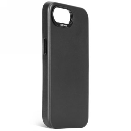 Decoded Leather Backcover - skórzana obudowa ochronna do iPhone 16e kompatybilna z MagSafe (black) (D25IPOSEBC6BK)
