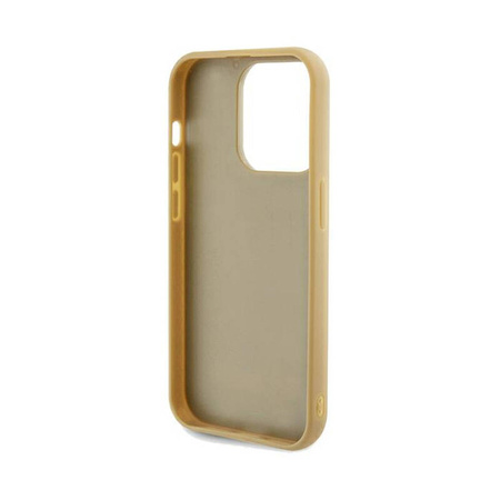 Guess Disco Metal Script - Etui iPhone 14 Pro (złoty) (GUHCP14LPMSDGSD)
