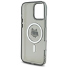 Karl Lagerfeld IML Metal Choupette Head MagSafe - Etui iPhone 16 Pro Max (czarny) (KLHMP16XHLSCHK)