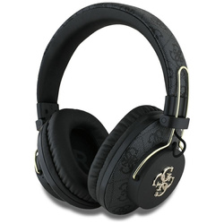 Guess Metal 4G Logo - Bezprzewodowe słuchawki nauszne Bluetooth ENC (czarny) (GUBHS72P4FC4MK)