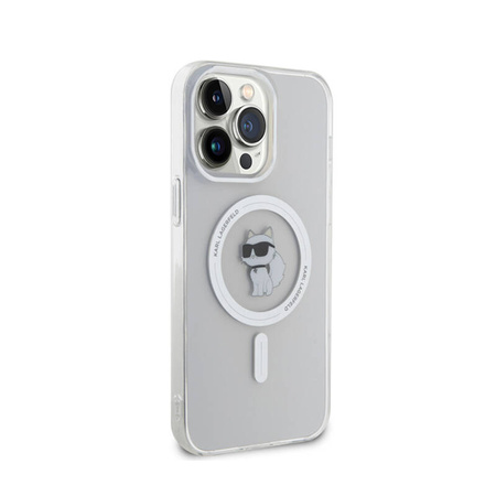 Karl Lagerfeld IML Choupette MagSafe - Etui iPhone 15 Pro Max (przezroczysty) (KLHMP15XHFCCNOT)