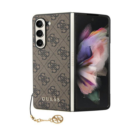 Guess 4G Charms Collection - Etui do Samsung Galaxy Z Fold 5 (brązowy) (GUHCZFD5GF4GBR)