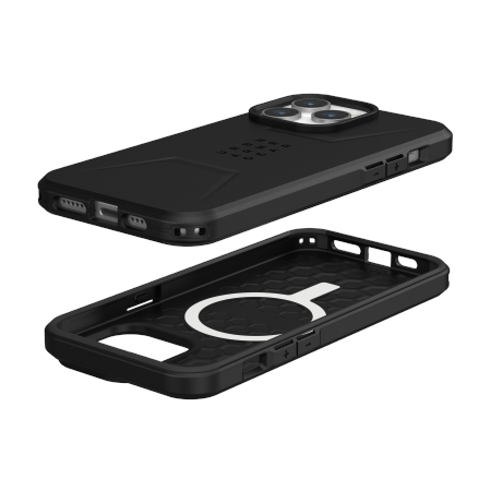 UAG Civilian Magsafe - obudowa ochronna do iPhone 15 Pro Max kompatybilna z MagSafe (black) (114295114040)