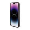 Guess Grip Stand 4G Triangle Strass Logo - Etui iPhone 15 Pro Max (brązowy) (GUHCP15XPGS4TDW)